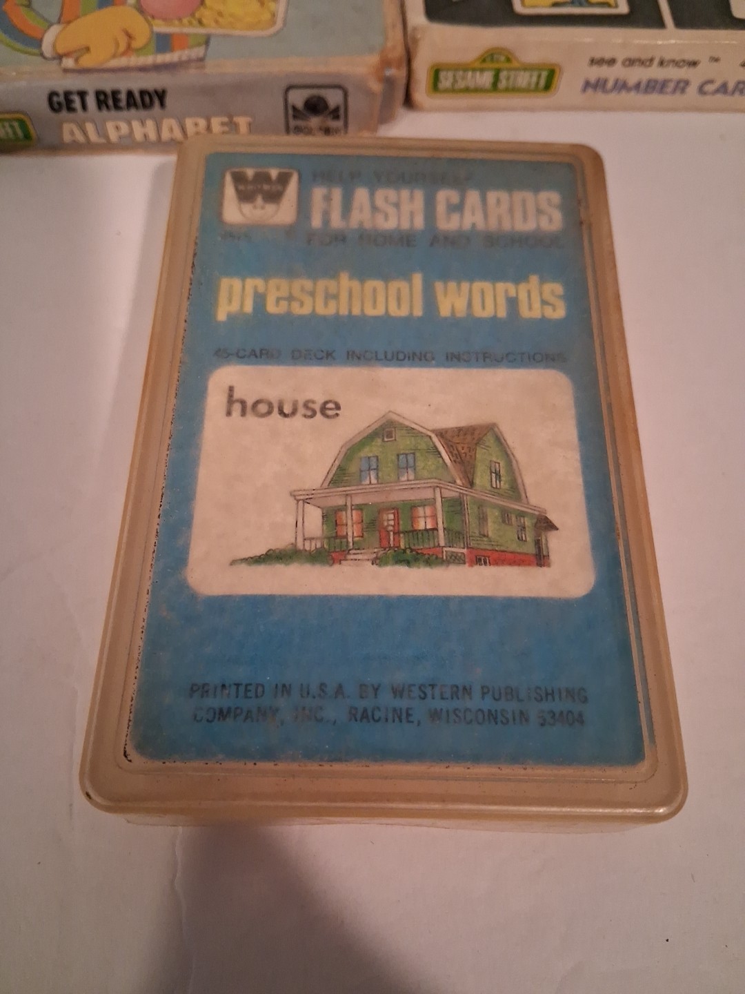 Lot Of Sesame Street Flashcards Words Alphabet Numbers Guess Who (14)