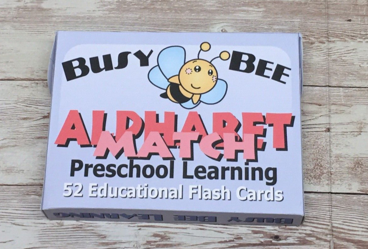 Set Of 10 – Alphabet Match – Busy Bee Preschool Learning – 52 Educational Cards