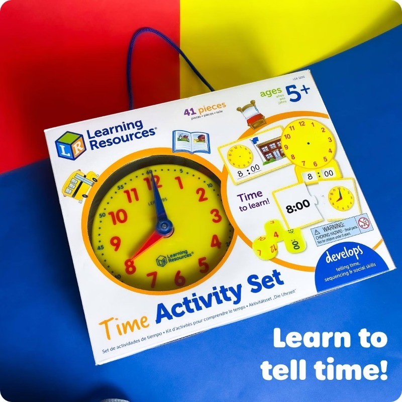 Time Activity Set, Teaching Time Activity, Kids Learning Clock