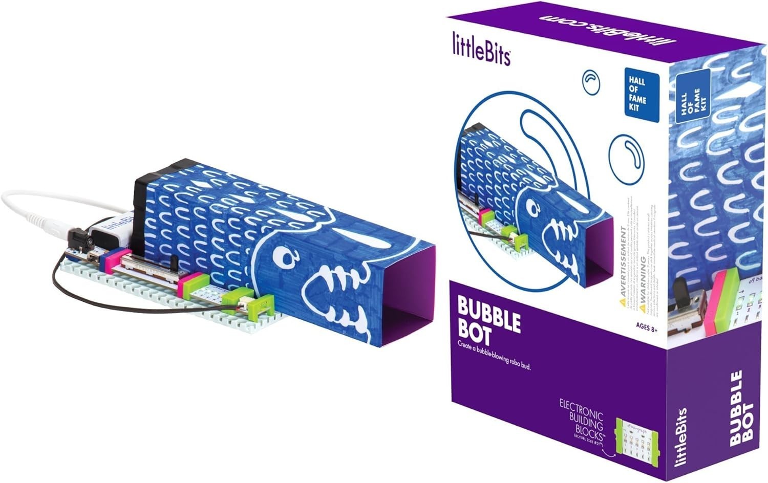littleBits Hall of Fame Bubble Bot Starter Kit, Purple