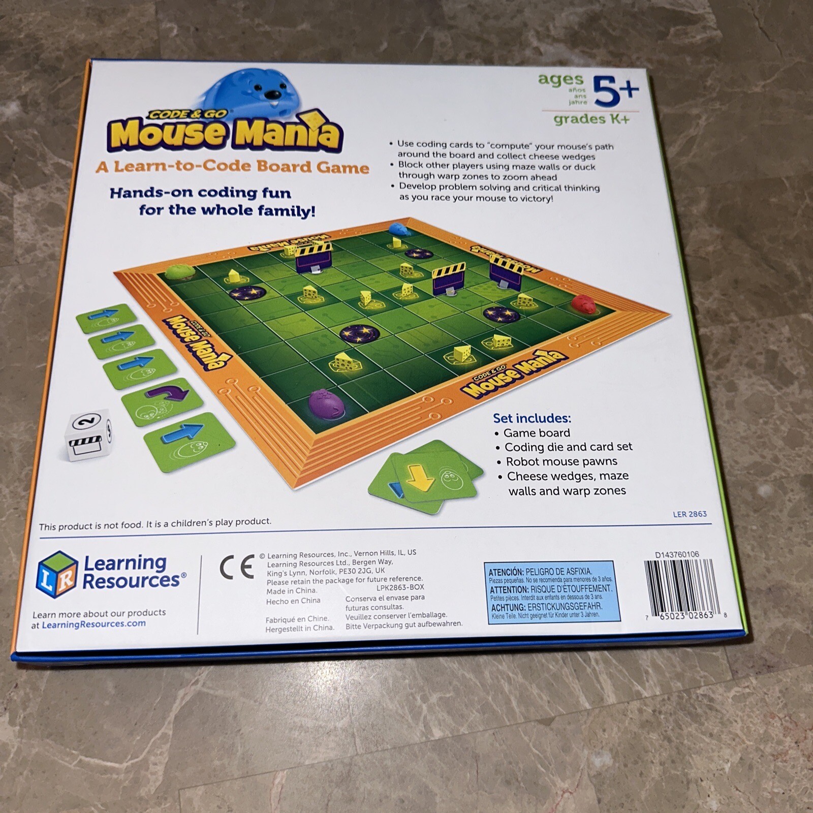 New – Learning Resources Code & Go Mouse Mania Board Game – Ages 5+