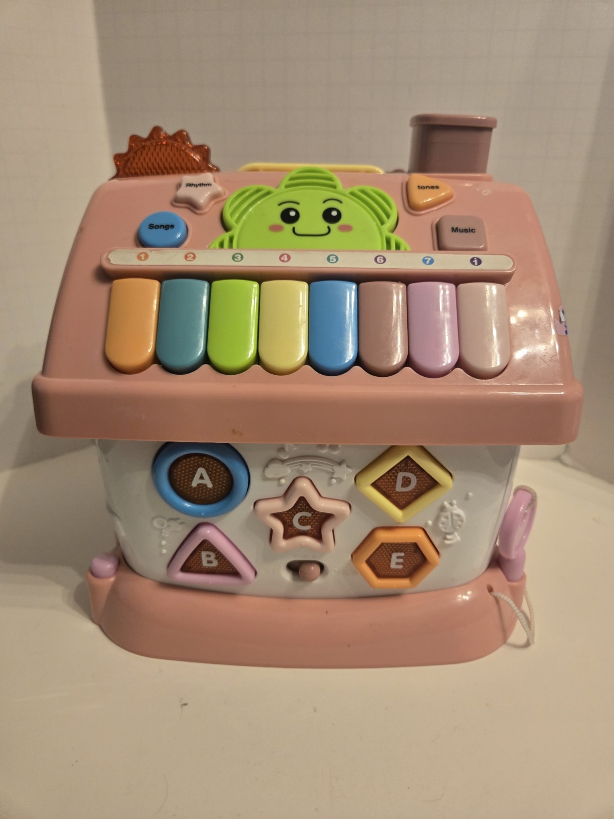 Interactive Toy House Number Pad Abacus Busy Board Learning 9″ No Phone ..Video
