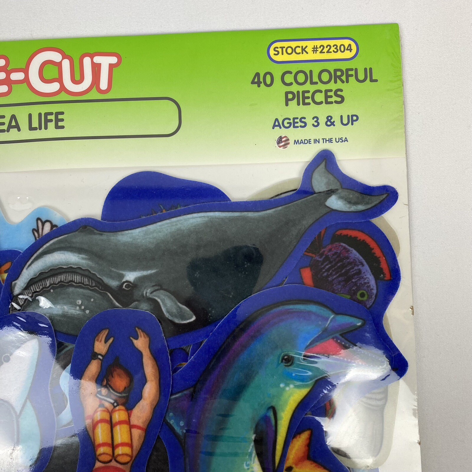 New Sealed Little Folk Visuals 40 Pre-Cut Felt Sea Life Pieces For Story Board