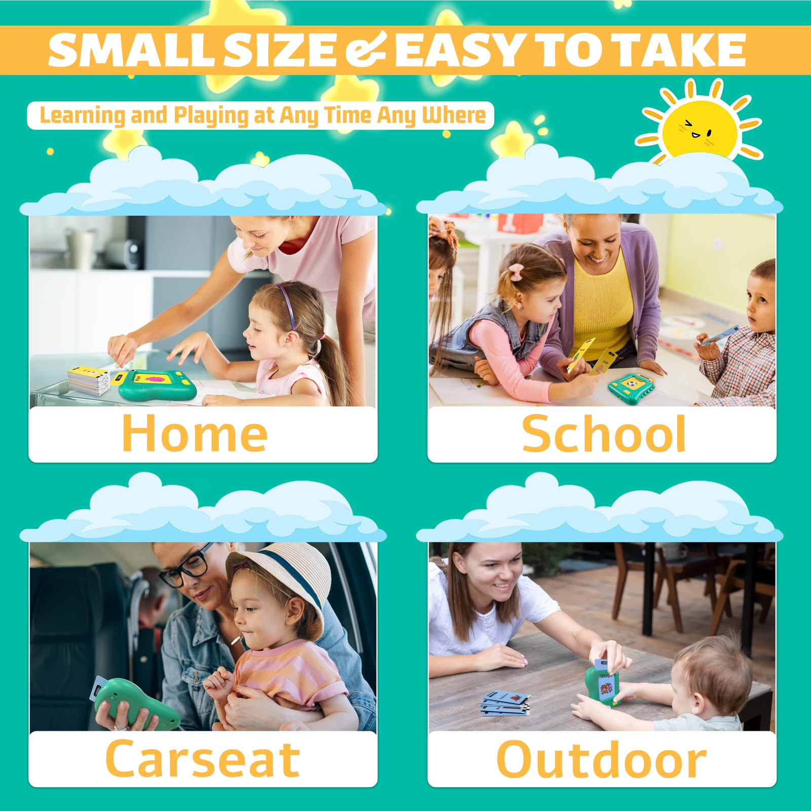 Talking Flash Cards Learning Toys, Educational Preschool Toys Toddlers Toys