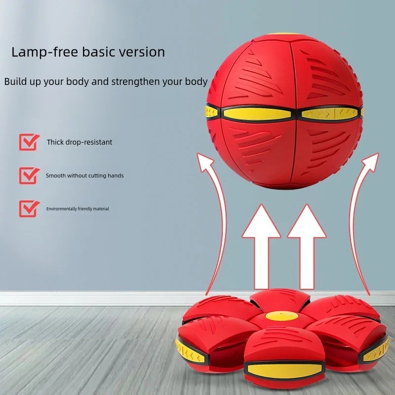 1Pc Flying Saucer Ball Outdoor Kids Toy Deformation Pressure Foot Magic Ball