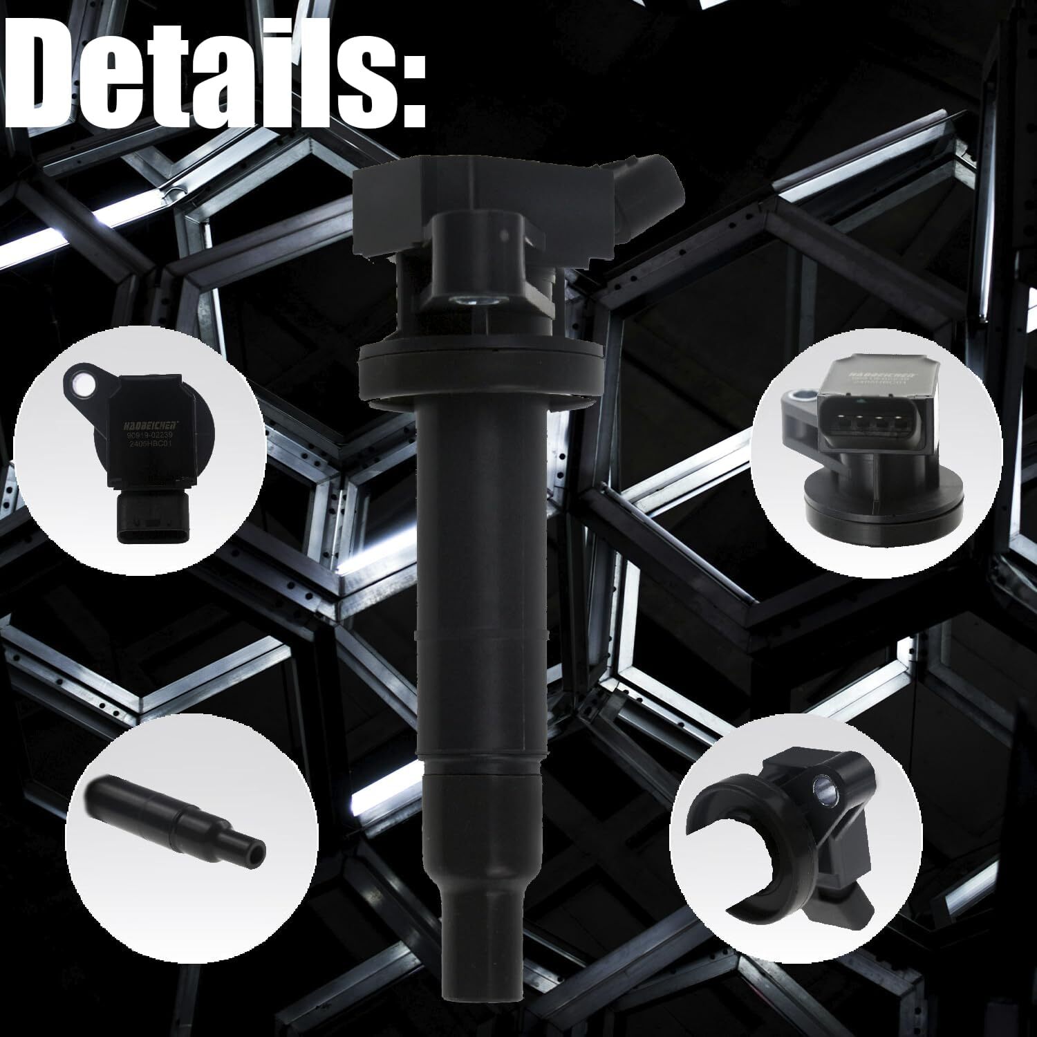 Ignition Coil Pack Set of 4 Compatible with Celica/Corolla/Matrix/Mr2 Spyder