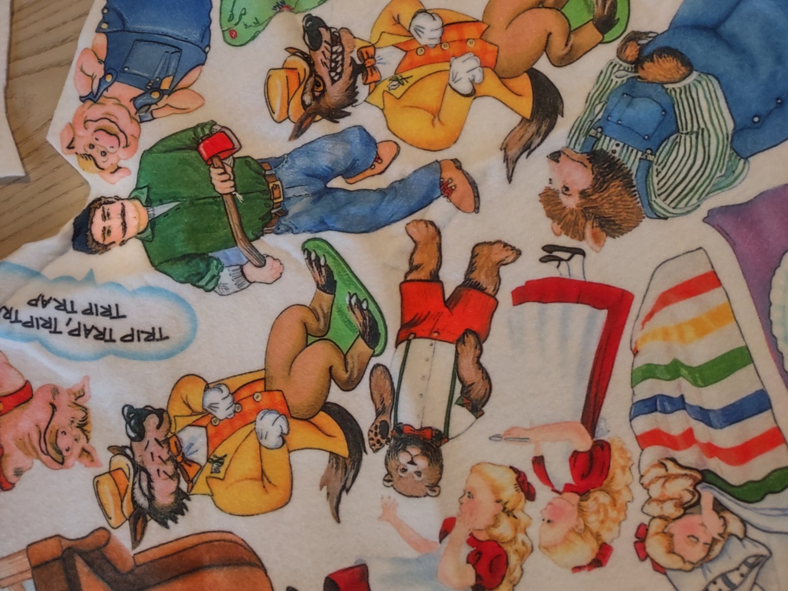 Vintage Felt Flannelgraph Flannel Board Story Fairytales Riding Hood Goldilocks