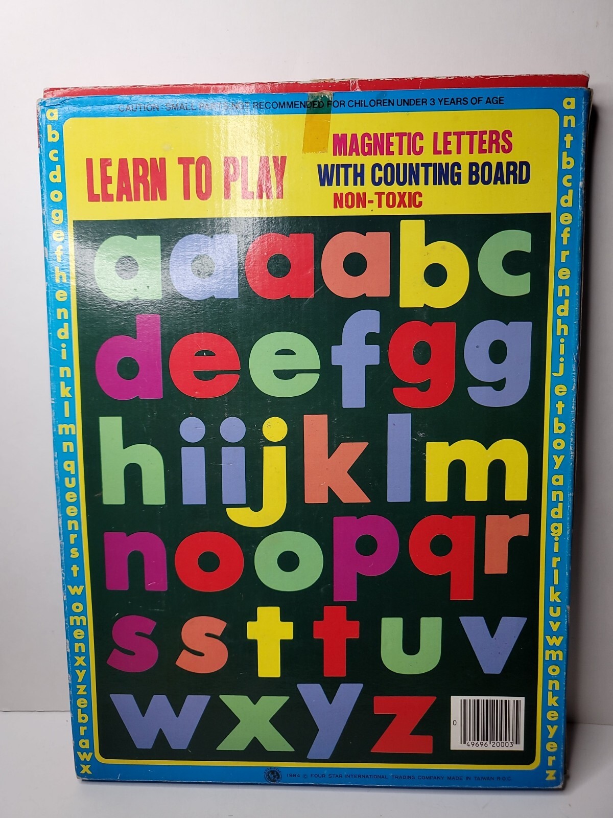 Four Star International Magnetic Letter Board Learn to Play NIB 37 Pcs VTG 1984