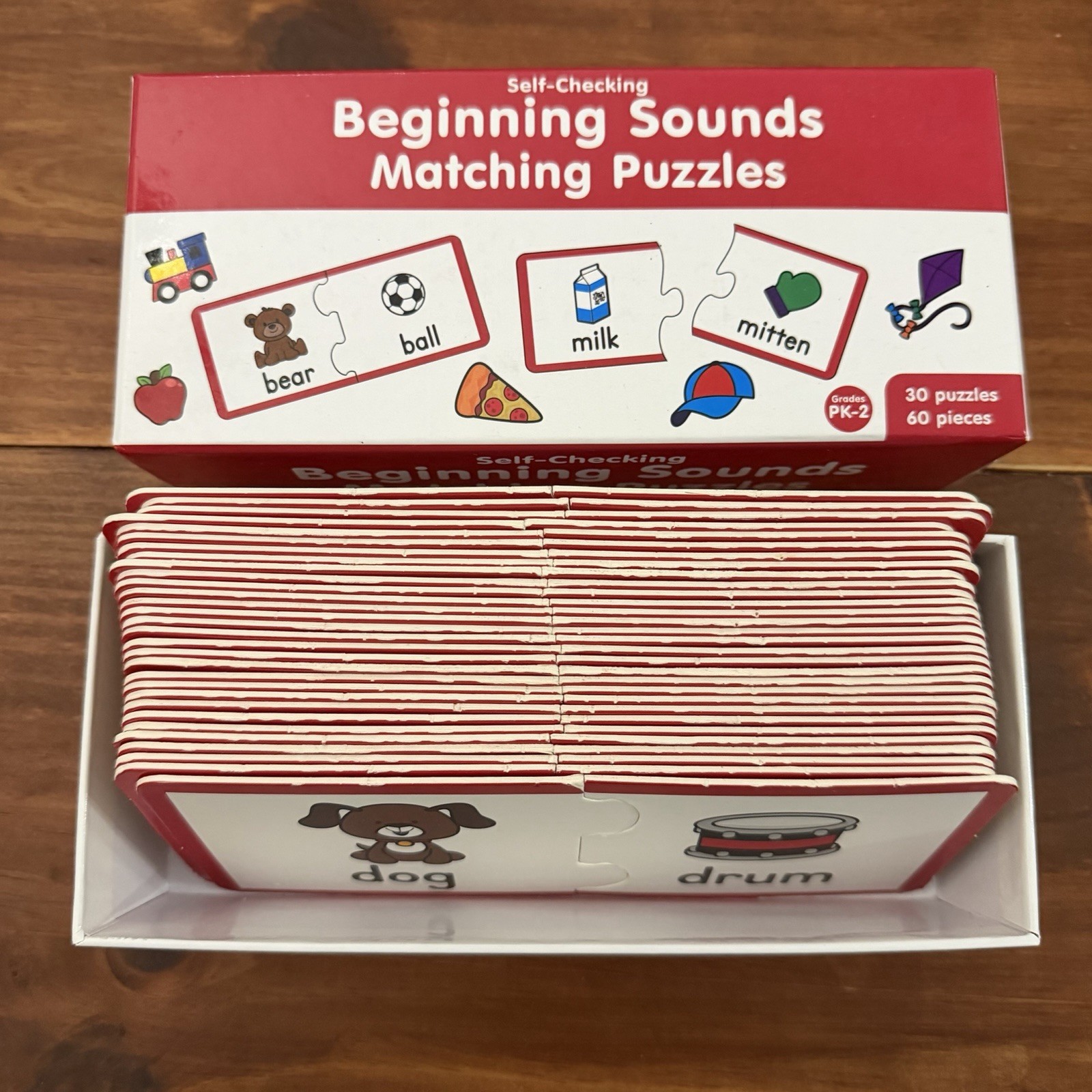 Beginning Sounds & Ending Sounds Matching Puzzles Homeschool Phonics Reading