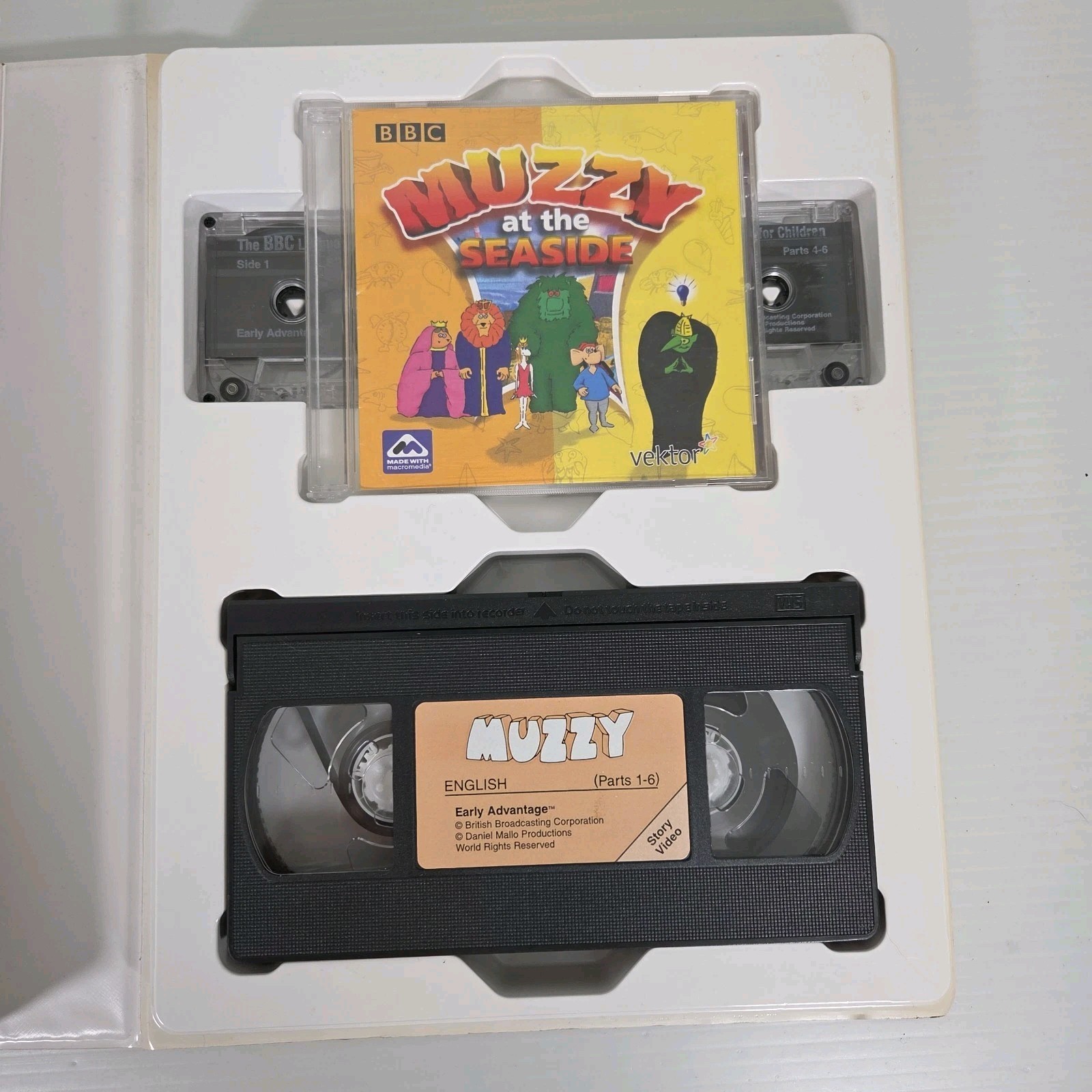 Muzzy BBC Spanish Language Course for Children VHS Cassette Tapes
