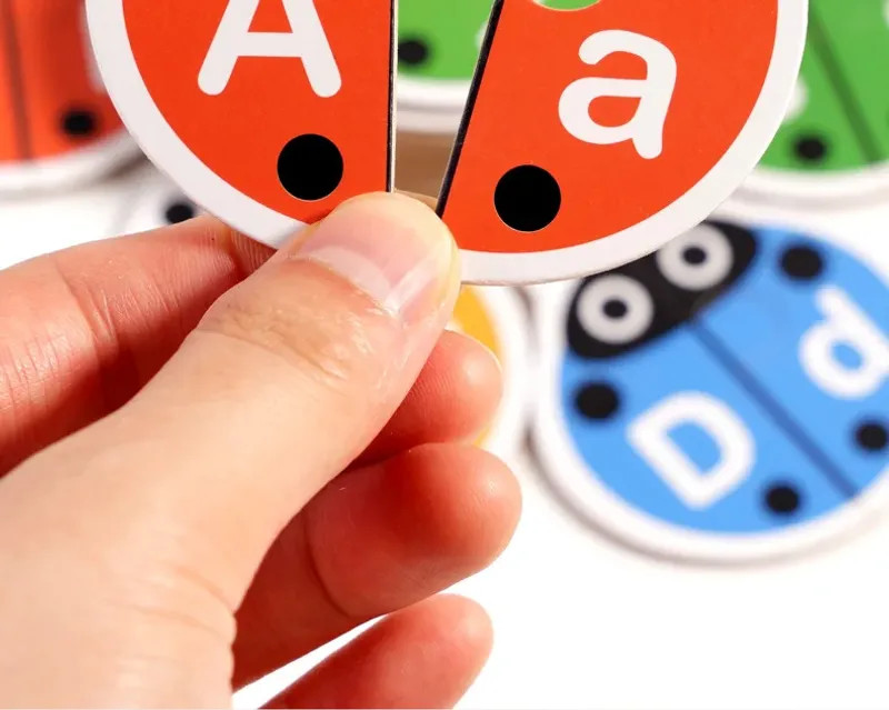 Letter Cognition Word Spelling Matching Card Letters Cartoon Education Teaching