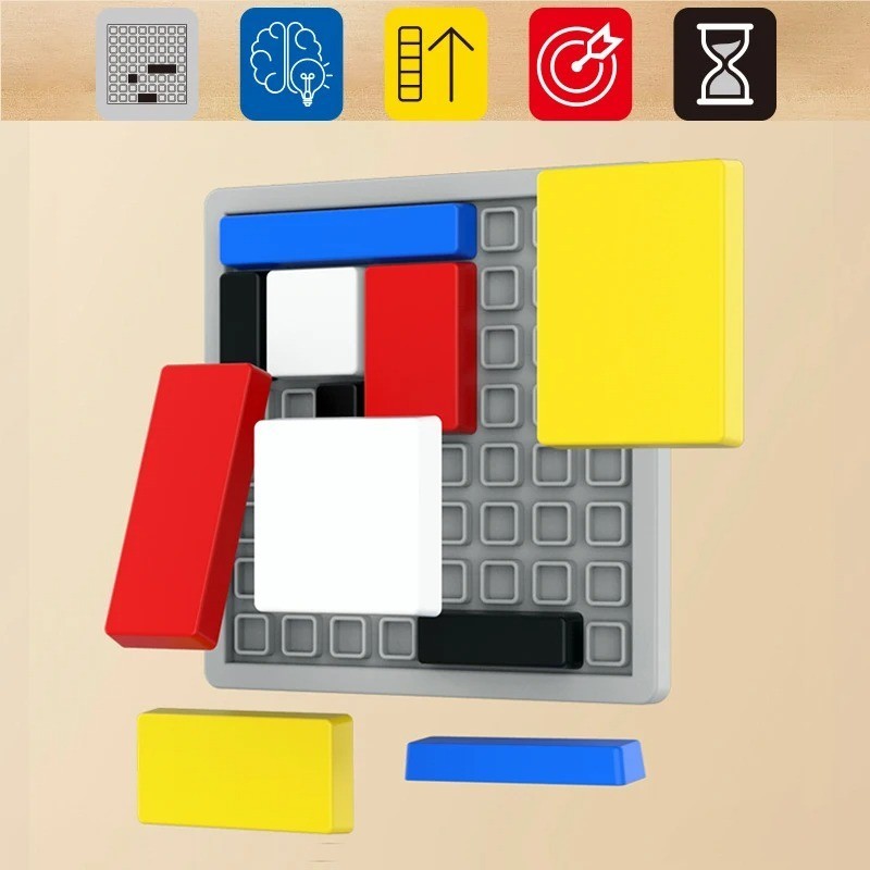 Logic Puzzle Brain Teaser Game For Kids Adults,88 Challenges 4 Difficulty Level