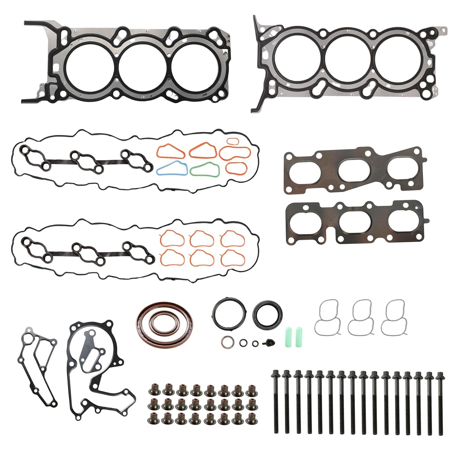 Engine Head Gasket Set with Bolts Compatible with 2010-2020 Kia Sedona Sorento