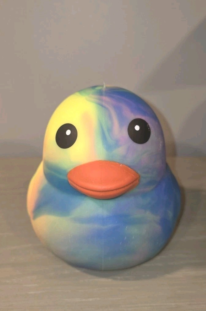 Sunny Days Tye Dye Duck Squishy – Pick Your Exact One!