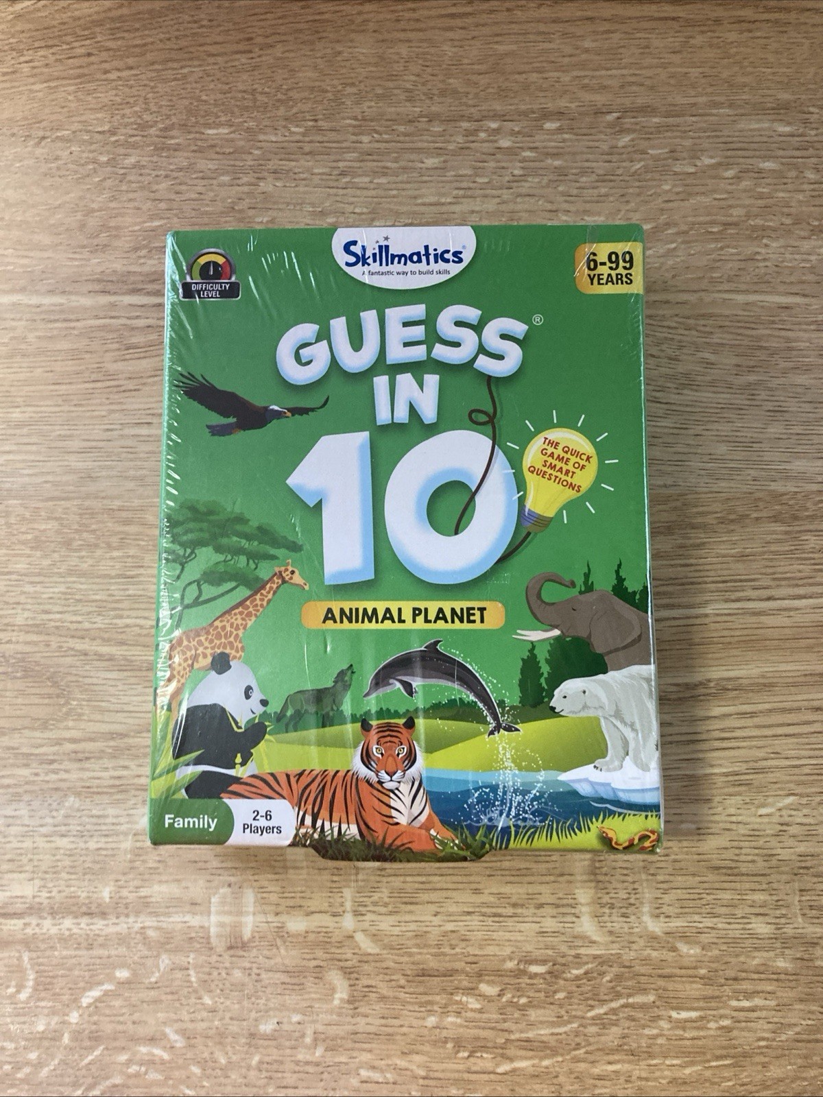 Skillmatics Guess in 10 Animal Planet Card Game Family Game 2-6 Players Sealed