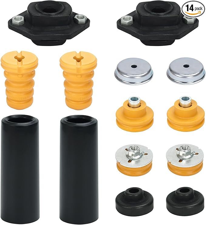 Rear Upper Lower Shock Mounts Grommets & Bump Stops Kit Compatible with E82 E87