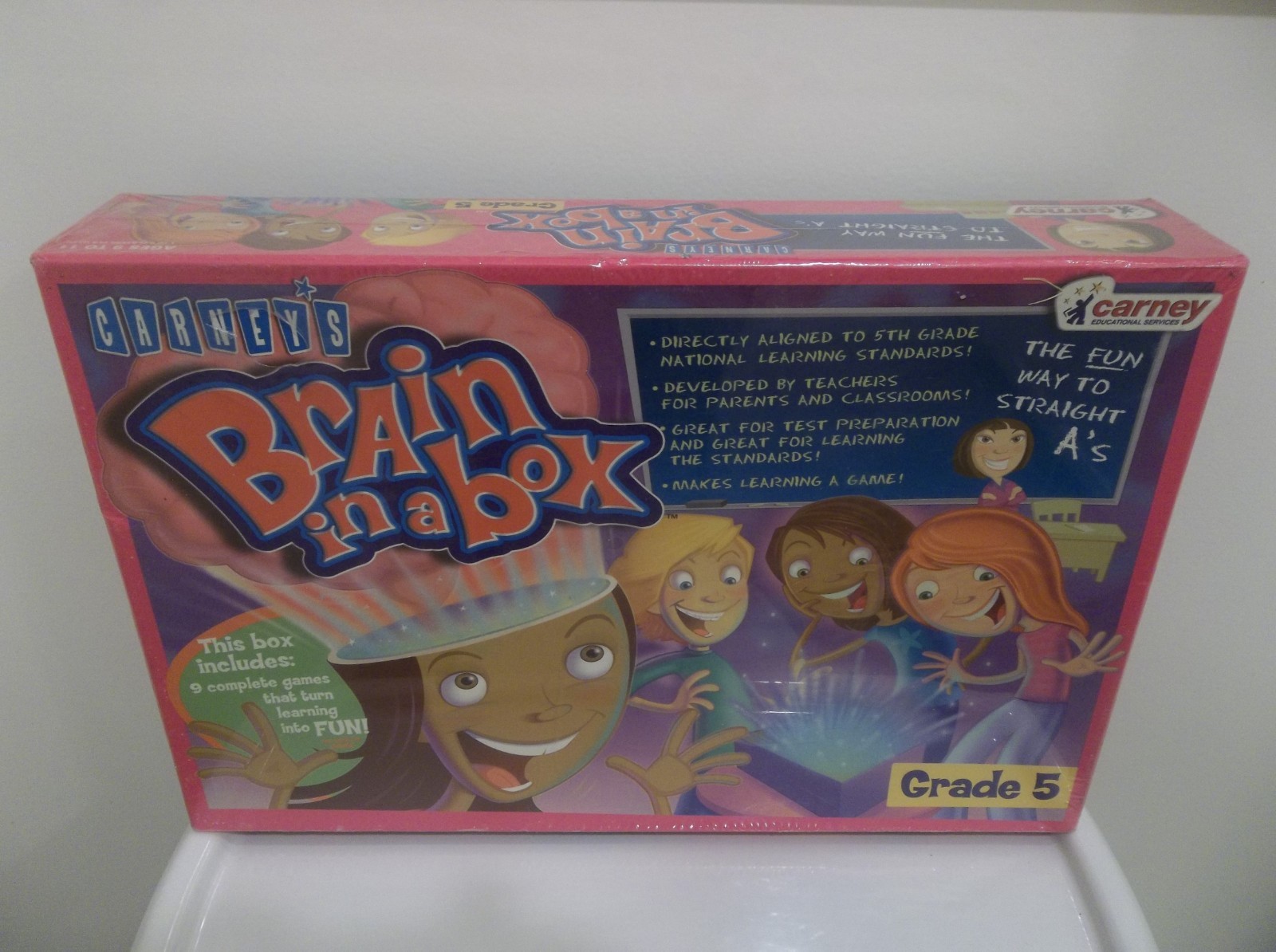 CARNEYS BRAIN IN A BOX GRADE 5 EDUCATIONAL GAMES PARENT TEACHER HOMESCHOOL NEW