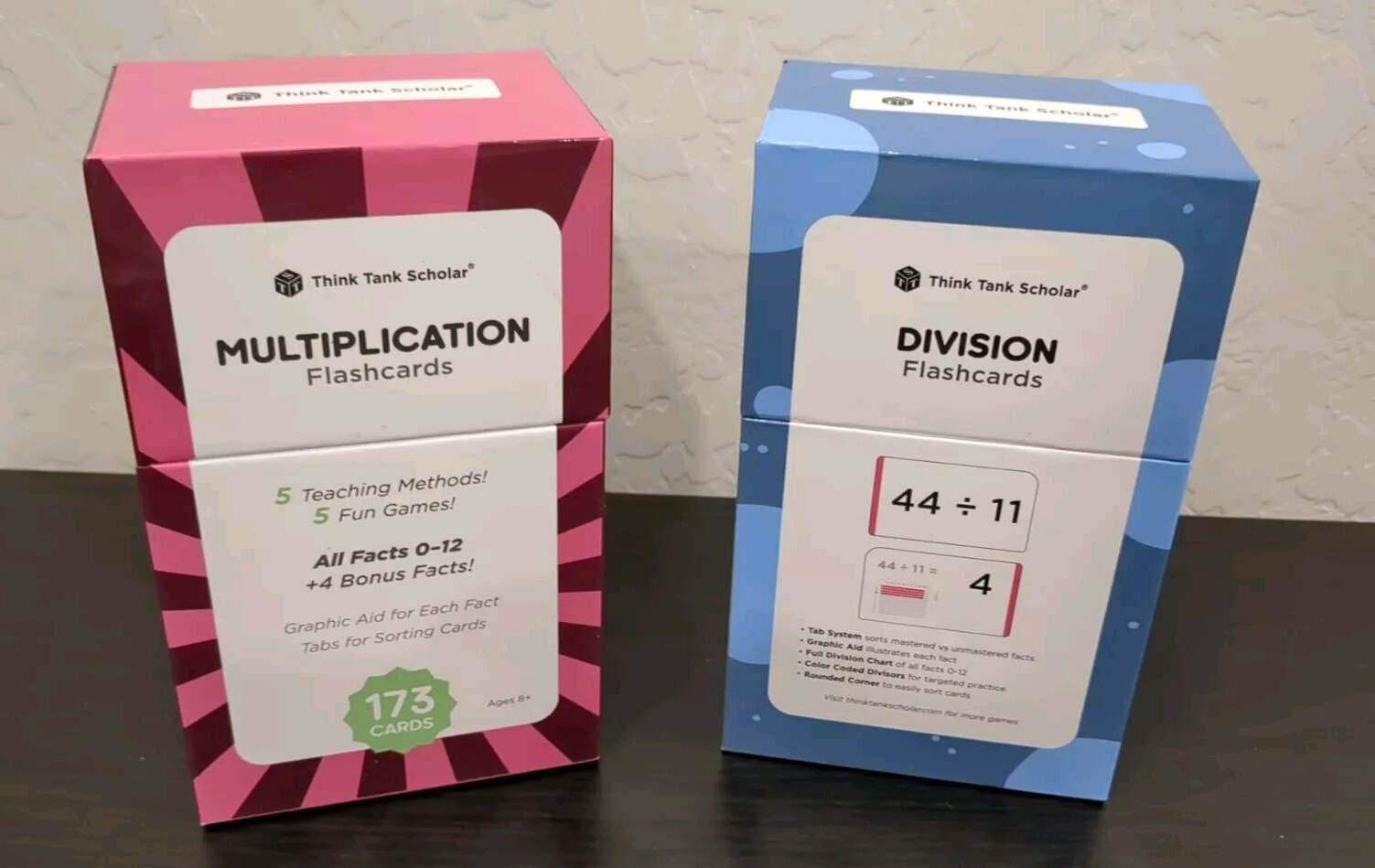 Think Tank Scholar Multiplication and Division Flash Cards
