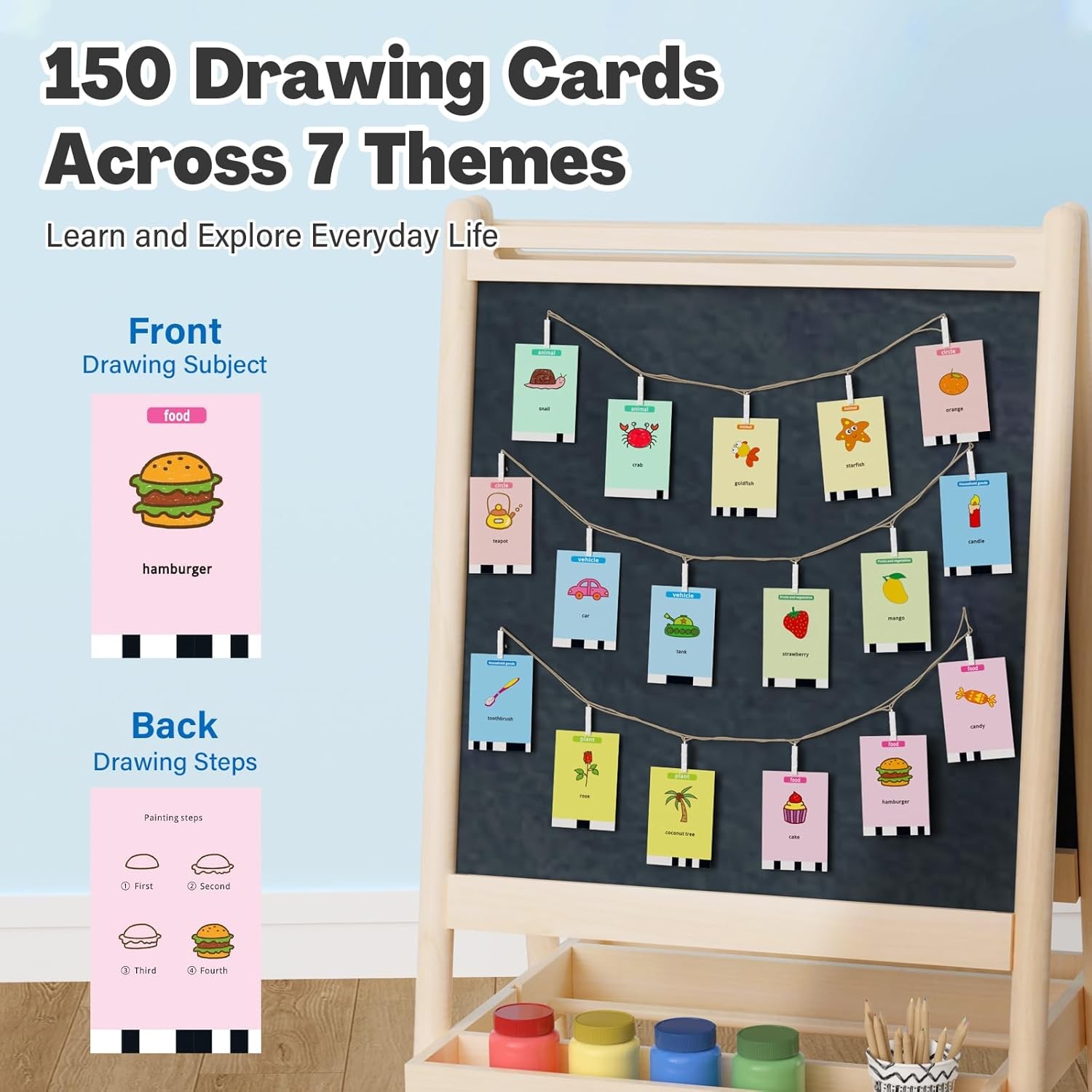 Voice Interactive Drawing Robot with 150 Cards