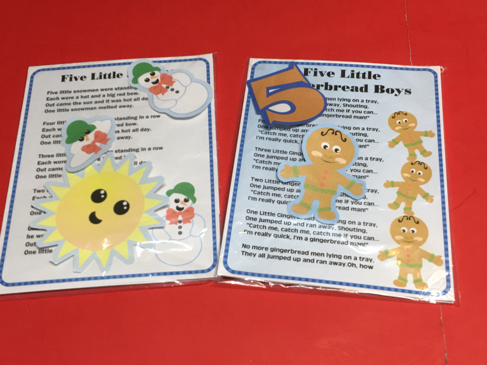 2 Sets – FLANNEL BOARD SET – LAMINATED – FLANNEL FELT STORY and PIECES
