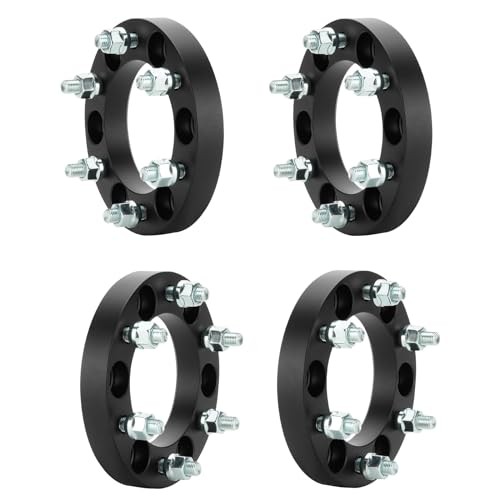 4pcs 6×5.5 Wheel Spacers M12x1.5 Thread Pitch 108mm Bore for 2004-2014 Chevrolet