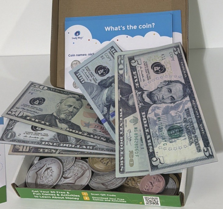 Double-Sided Magnetic Money Activity Set For Teaching Kids About Spending Money