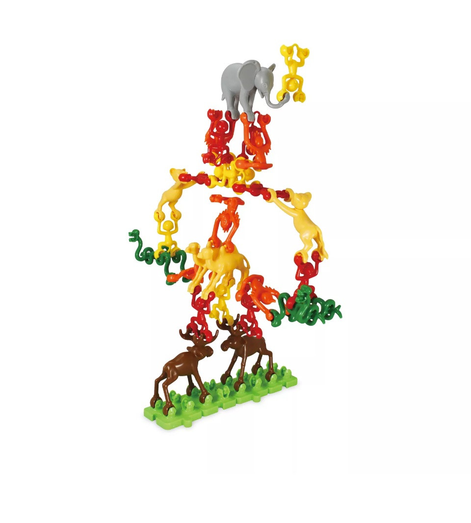 Popular Playthings Linkazoo! The Animal World Connected Construction Toy Ages 4+