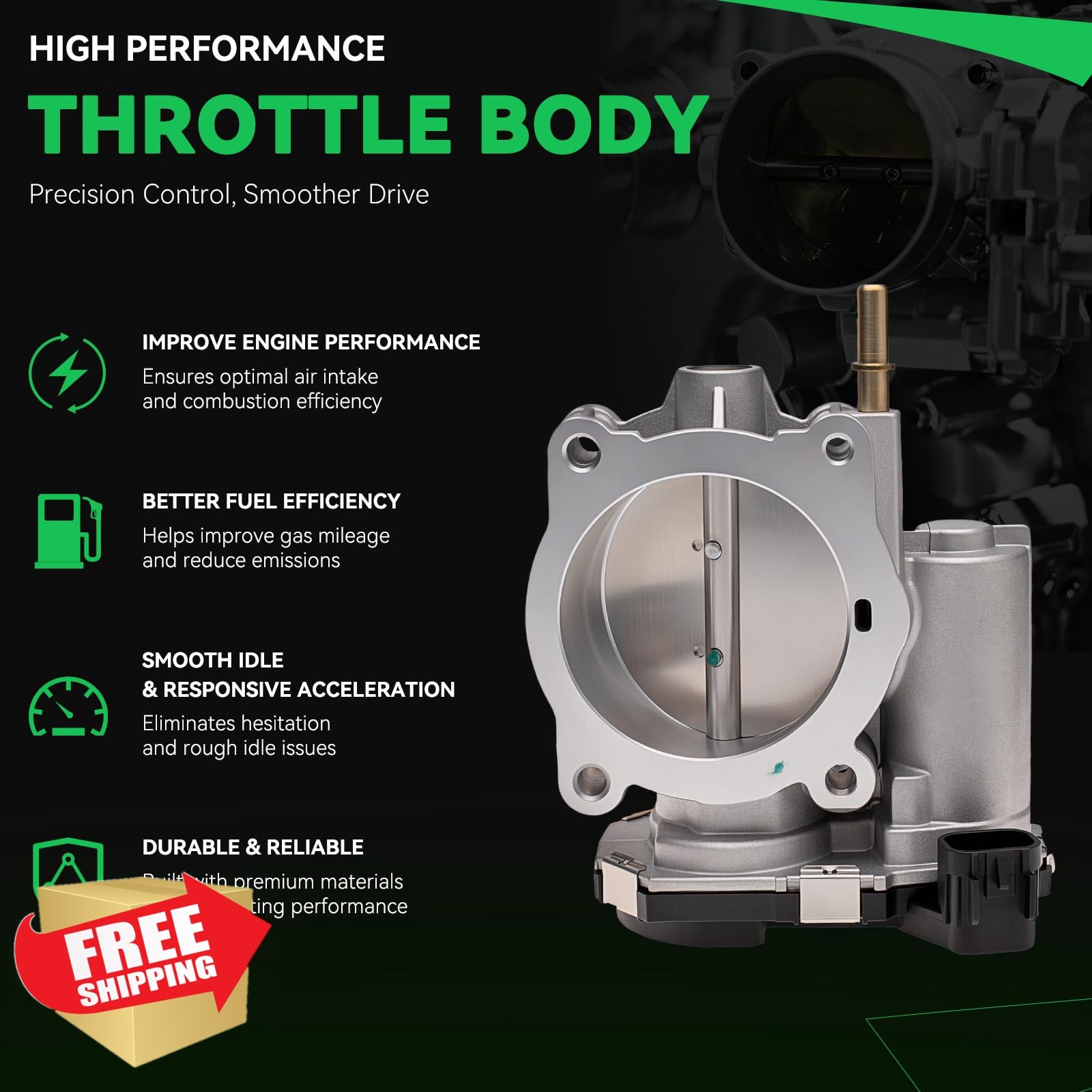 AUQDD TB1077 Throttle Body Assembly 2.9L