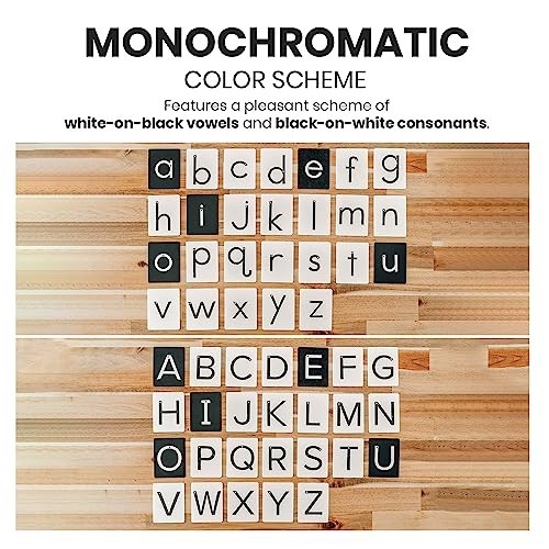 Montessori Sandpaper Letters Set – Tactile Lowercase Alphabet Cards for Sensory