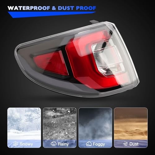 LED Tail Light Compatible with 2013-2017 GMC Acadia 2013-17 Driver Left Side LH