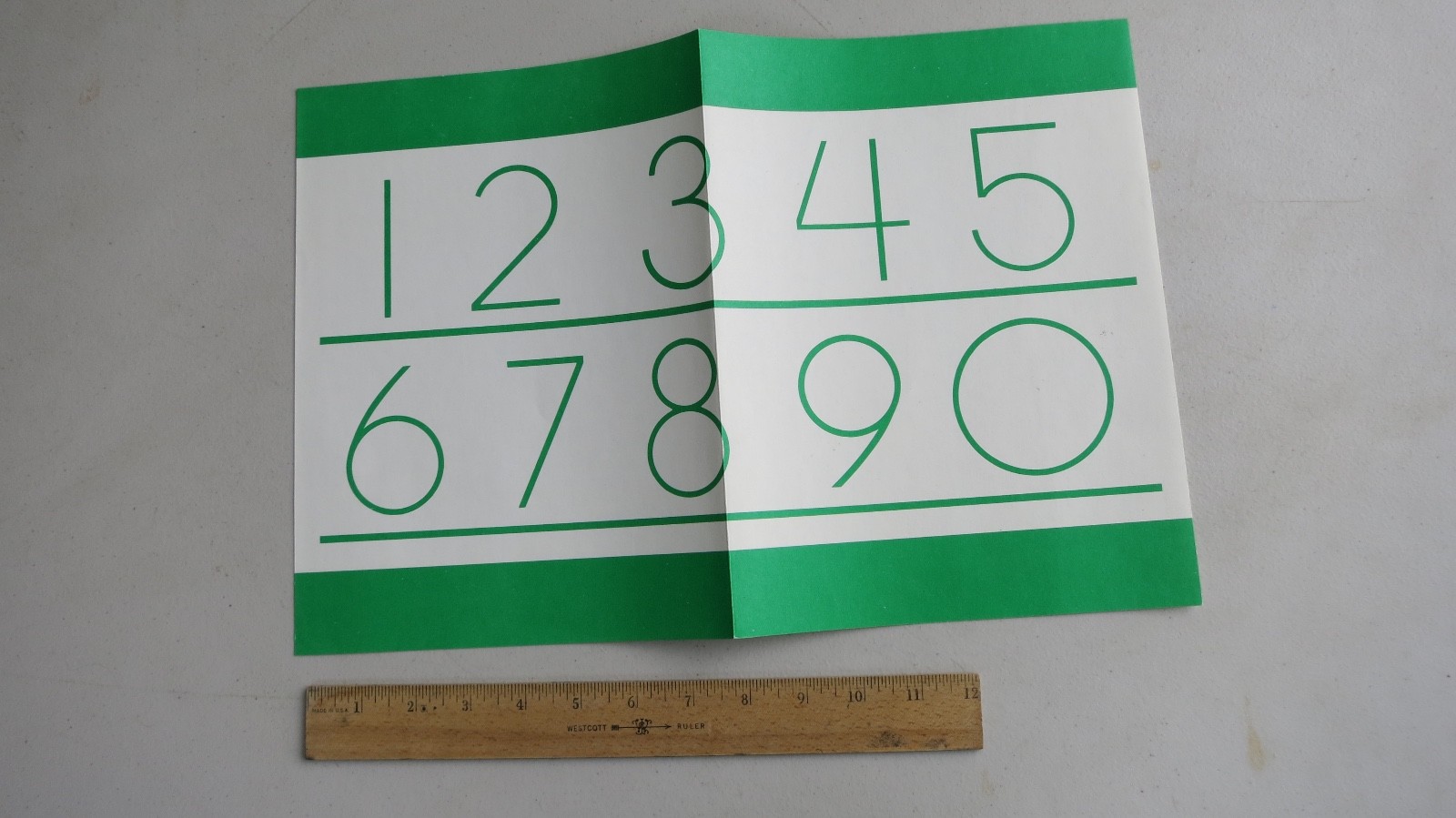 Vintage New Old Stock Kenworthy’s Alphabet Wall Chart ABC’s 123’s