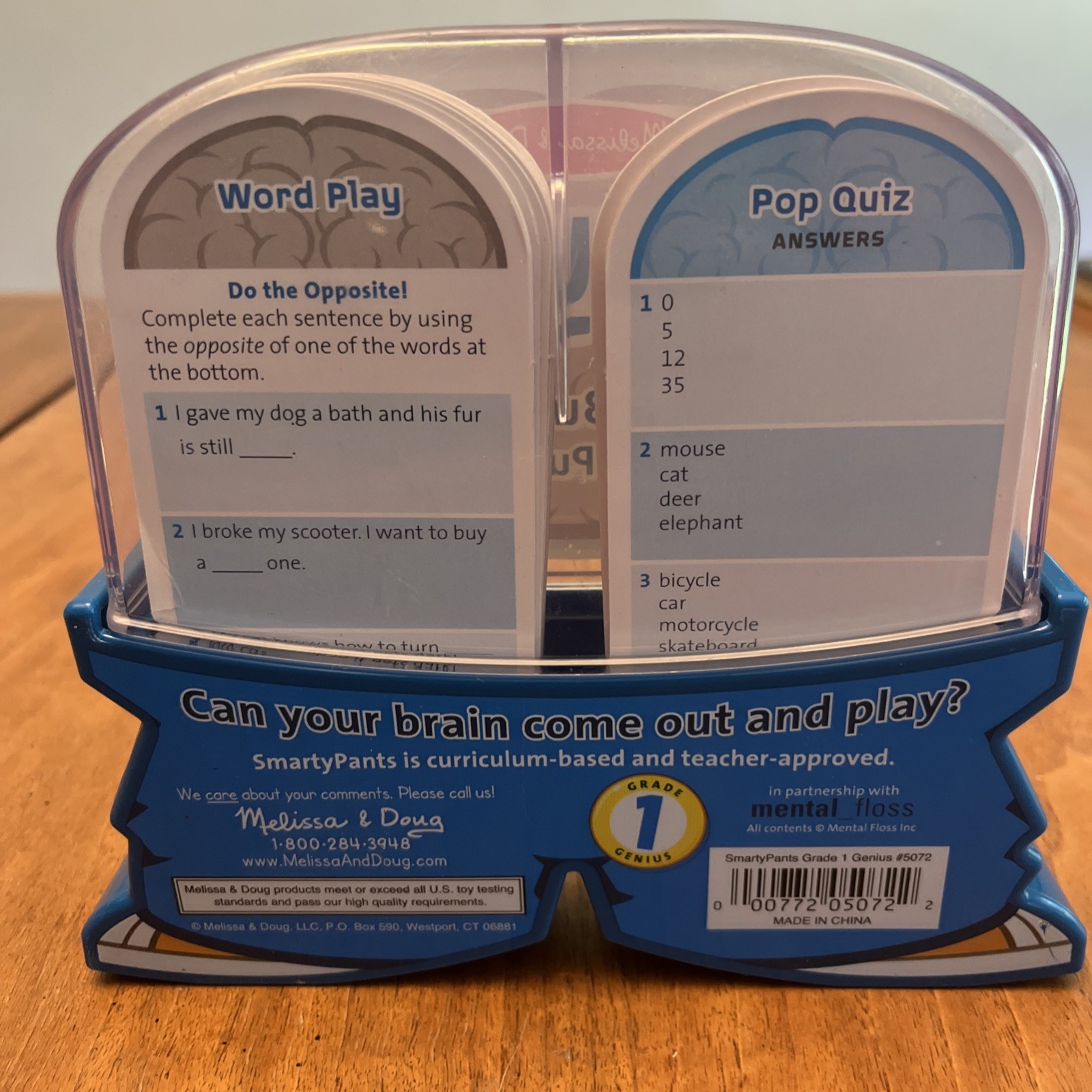 Smarty Pants 1st Grade Melissa and Doug 120 Educational Questions Puzz Cards