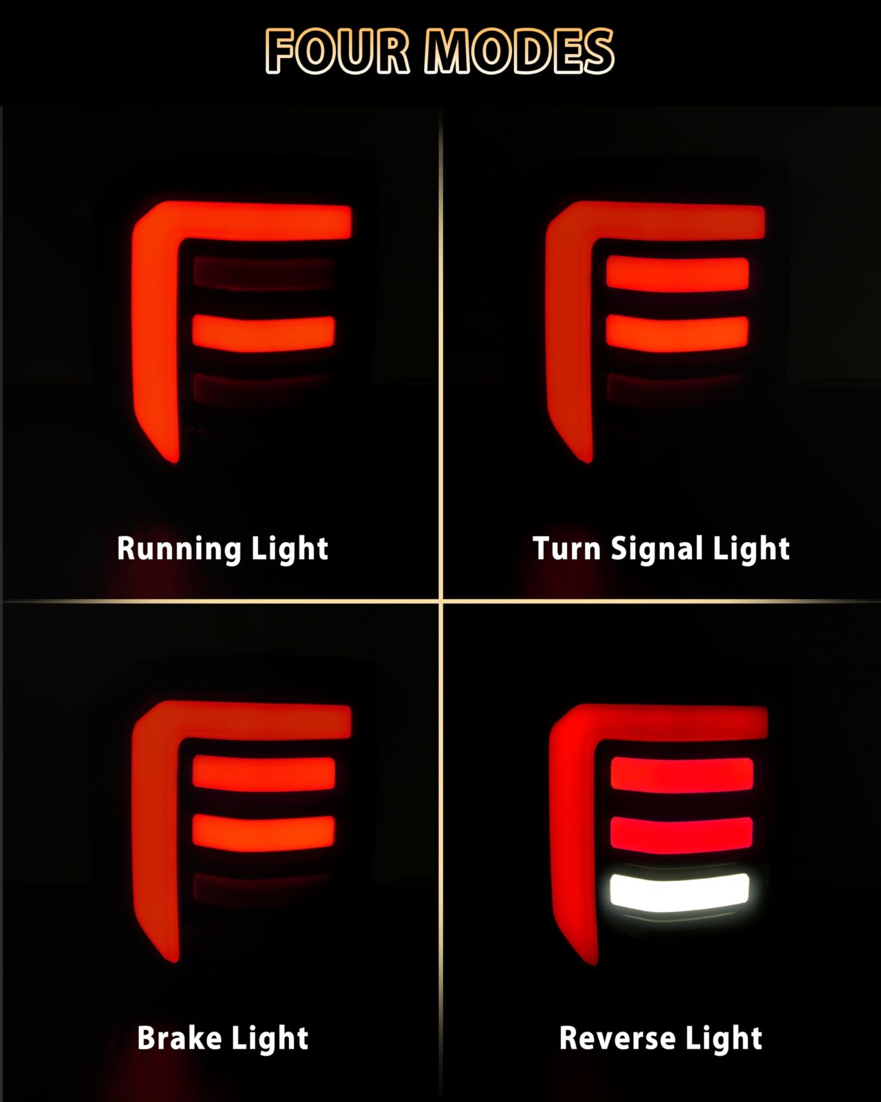 Full LED Taillight for 2022-2024 Ford Maverick XL XLT Lariat, Smoked Tail Lam…