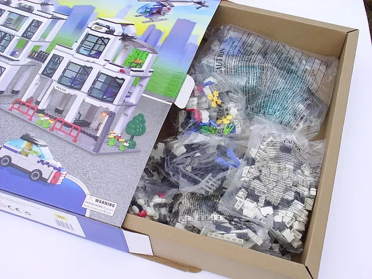 NEW Jubiux Police Public Order C9698A Kids Block Building Educational 3D Puzzle