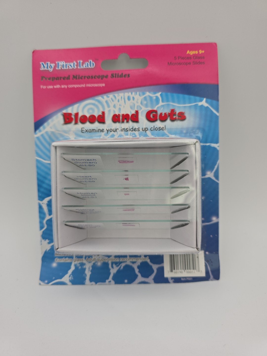 My First Lab Prepared Microscope Slides Blood And Guts PS51 Homeschool Science