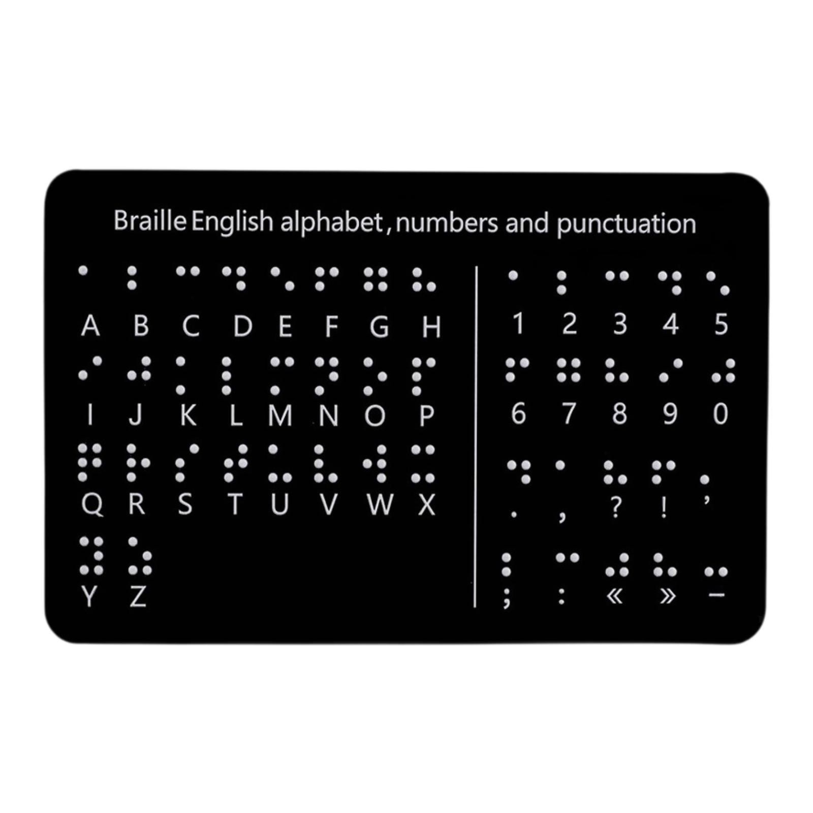 Braille Alphabet Board Braille Learning Braille Fingerboard Portable Tactile
