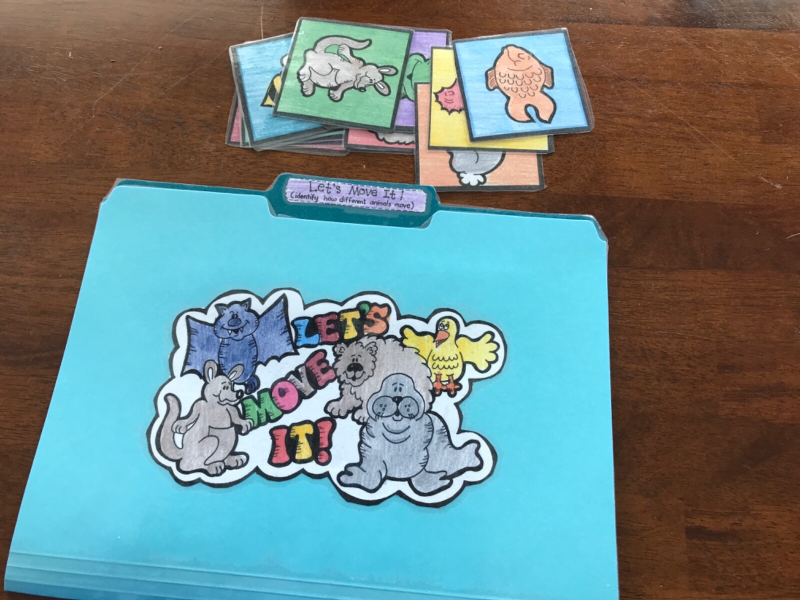 Let’s Move It! How animals move science grades k-2 file folder game