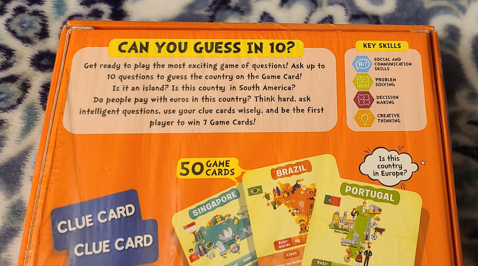 “Skillmatics Guess In 10 Countries of The World Card Game” New 2021 Ages 8 – 99