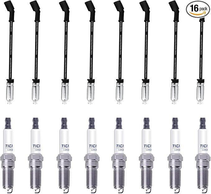2014-2022 Spark Plugs and Wires for Chevy 5.3 4.8L 6.0 6.2 LS V8, 41 114 Spark