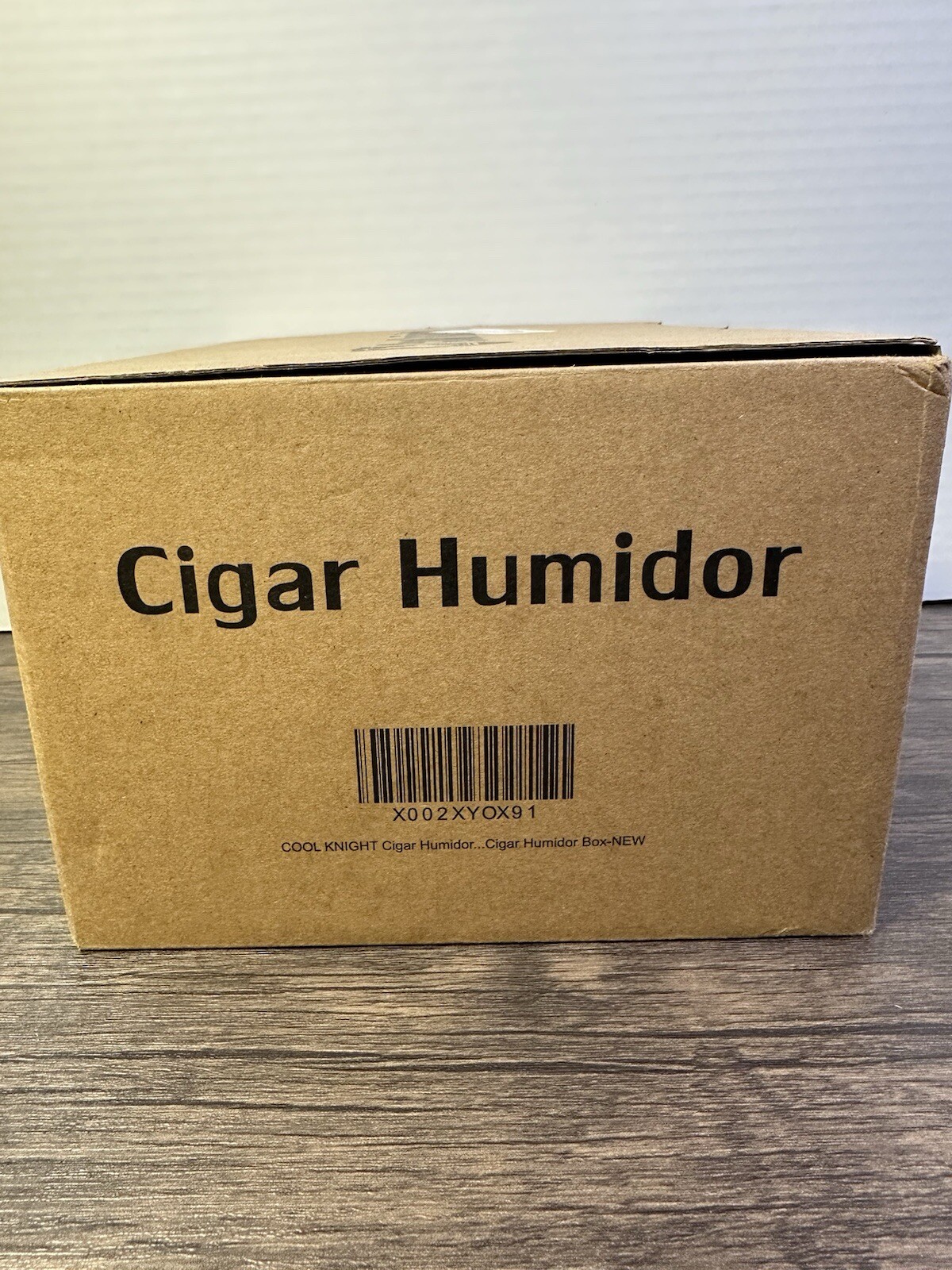COOL KNIGHT Cigar Humidor with Front Hygrometer, Humidifier and Accessory