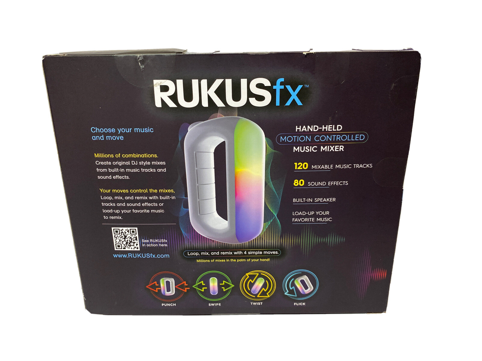 Just Play RUKUS fx Handheld Electronic Game – White (46809)