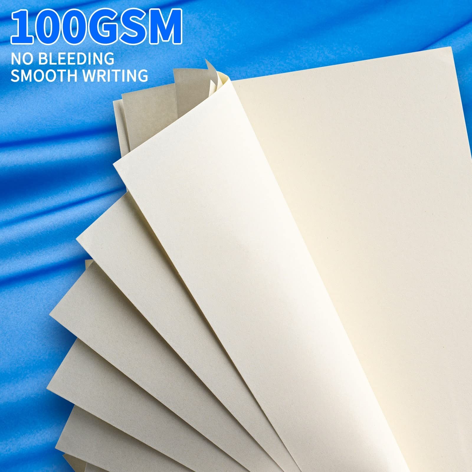 Refillable Blank Paper for 6-Ring Binders – A6 Size, 80 Sheets (160 Pages) – …