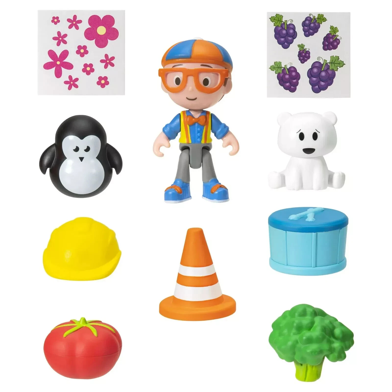 BLIPPI SURPRISE BOXES LEARNING COLORS FIGURE PLAYSET *DISTRESSED PKG
