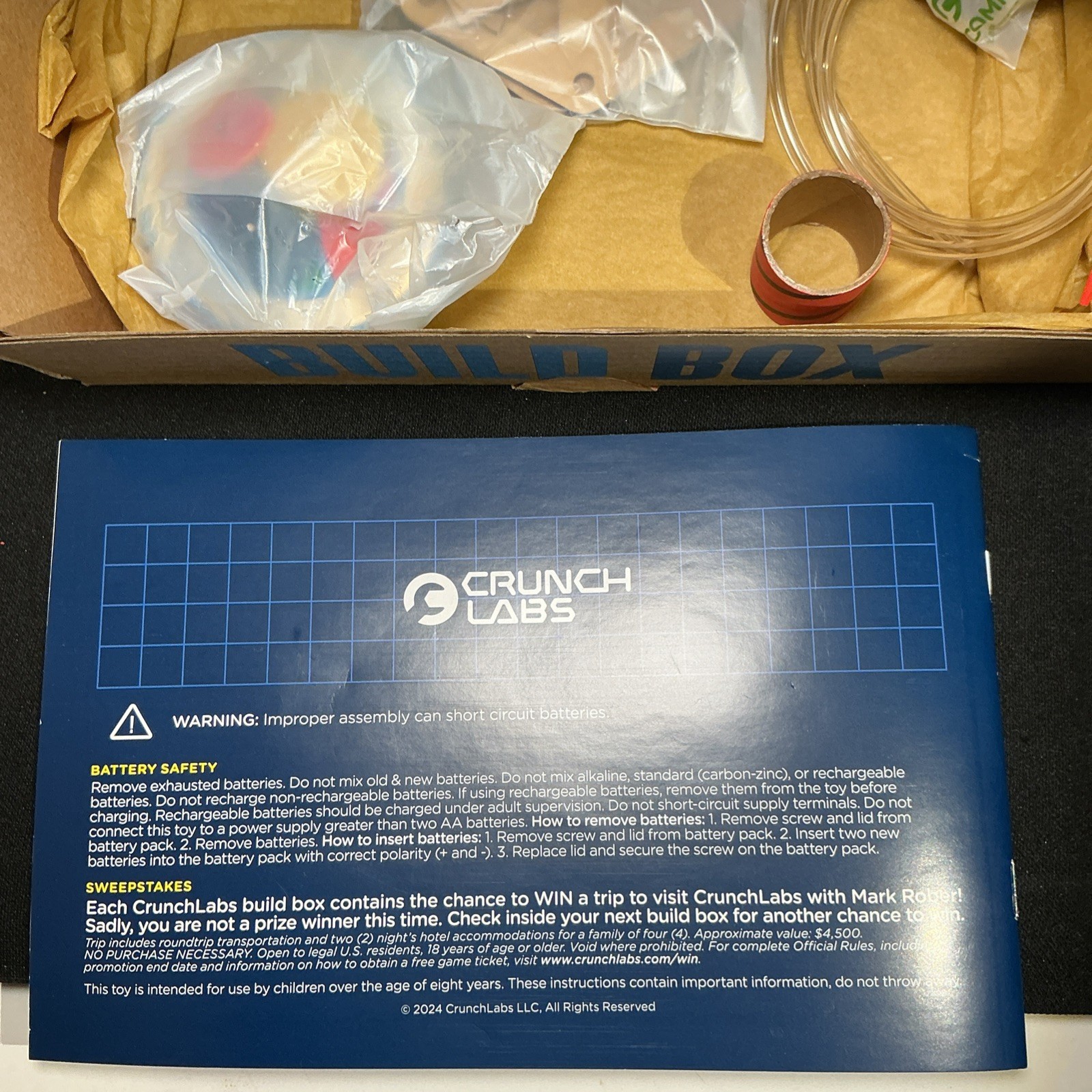 Crunch Labs By Mark Rober S.T.E.M. Build Box Gyroscope Walker Think Engineer