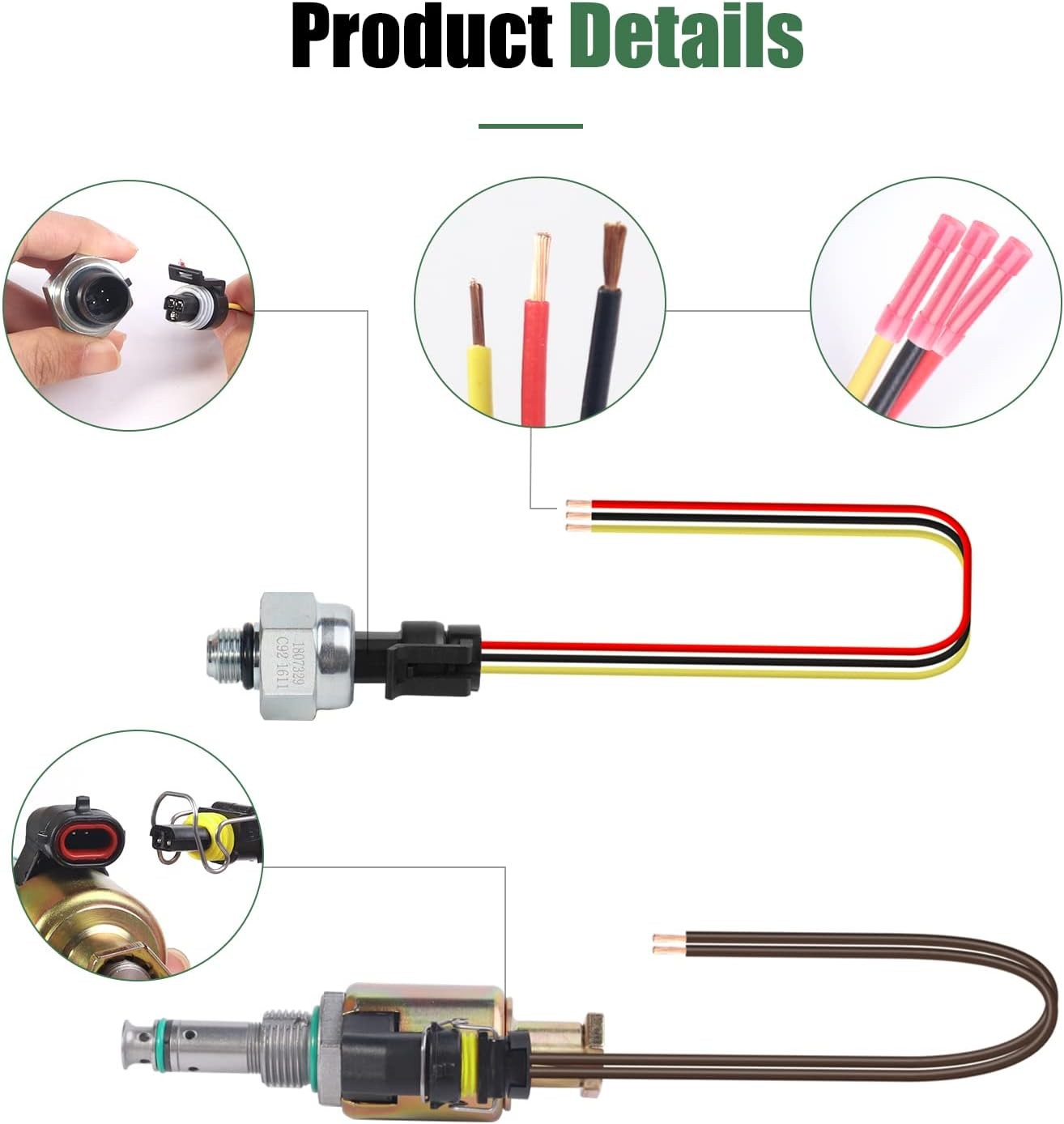 7.3 Powerstroke IPR Valve & ICP Sensor with Pigtail for Ford Super Duty