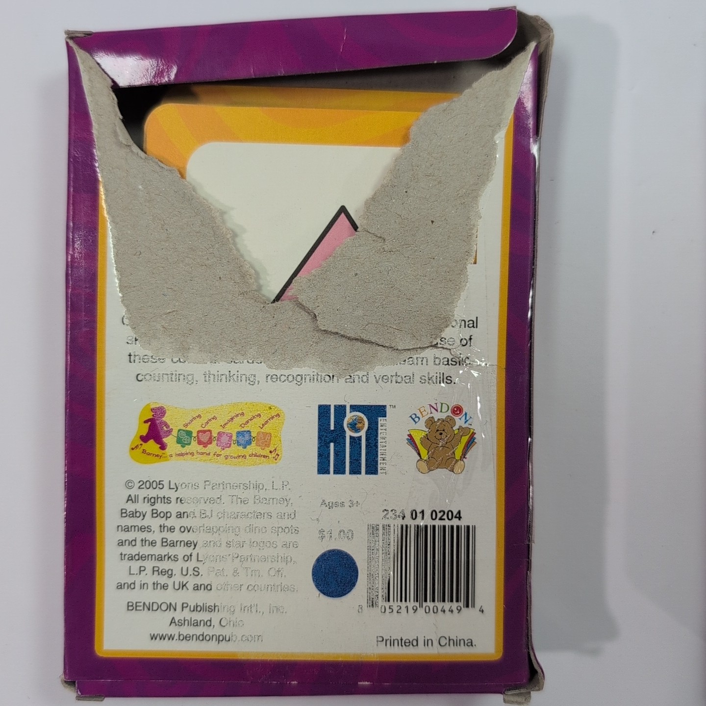 Barney 2005 Learning Cards Lot of 2 Rhyming and Shapes and Colors 72 Flash Cards