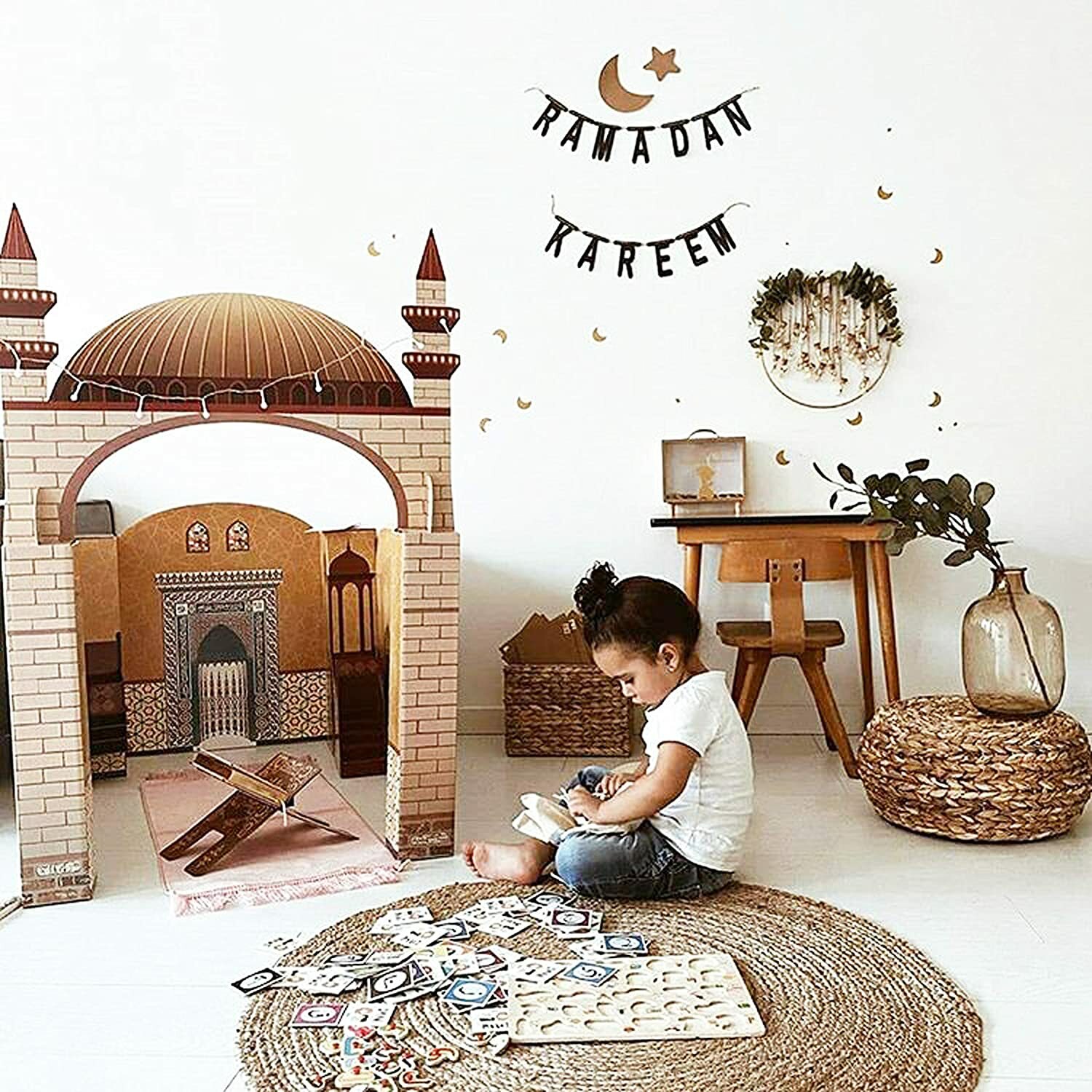Playhouse Masjid Mosque Muslim Kids Ramadan Gift Toy Islam Quran Praying Salah