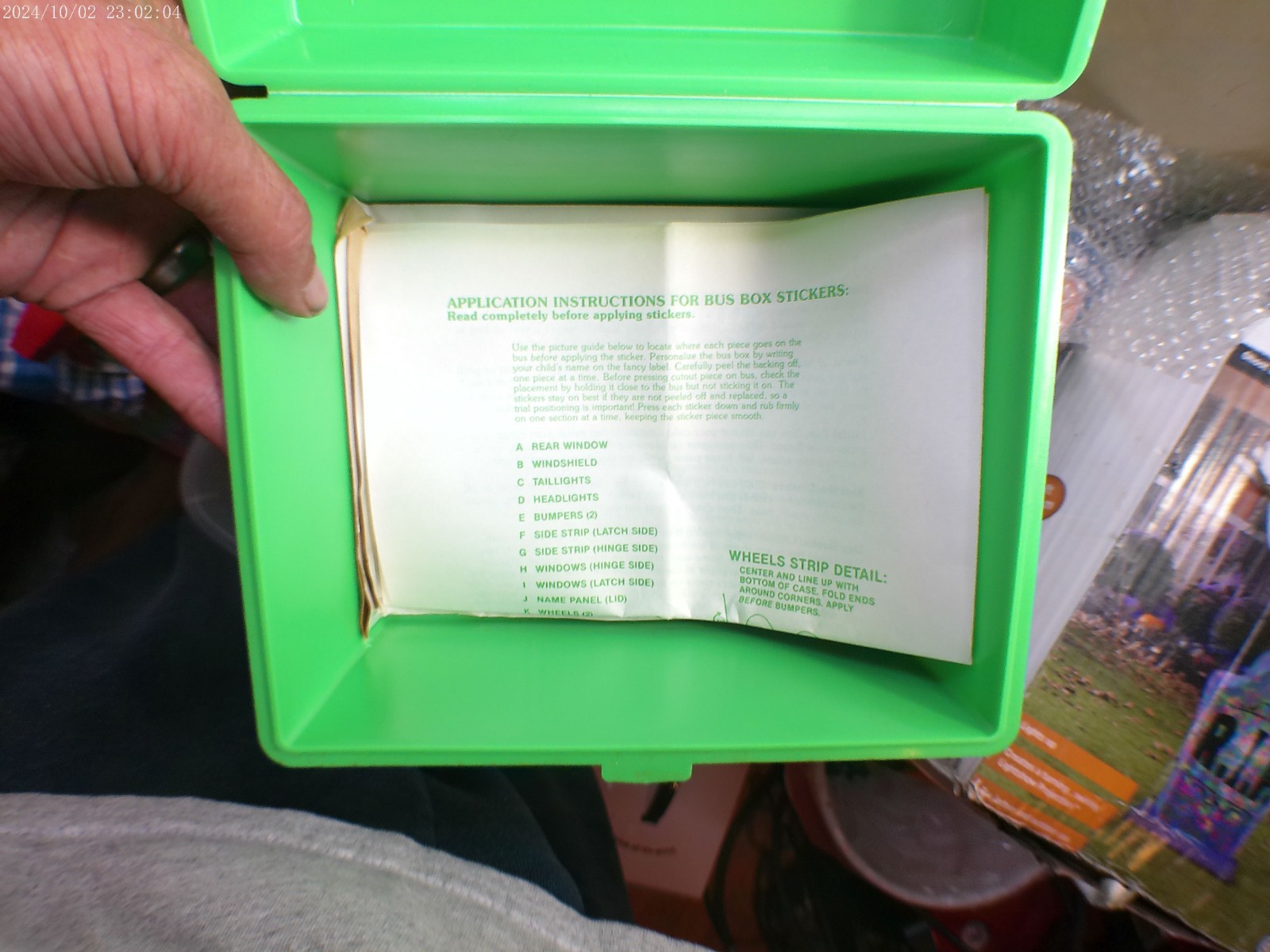 Vtg Sweet Pickles Preschool Program Learning Case Activity w/ Cards