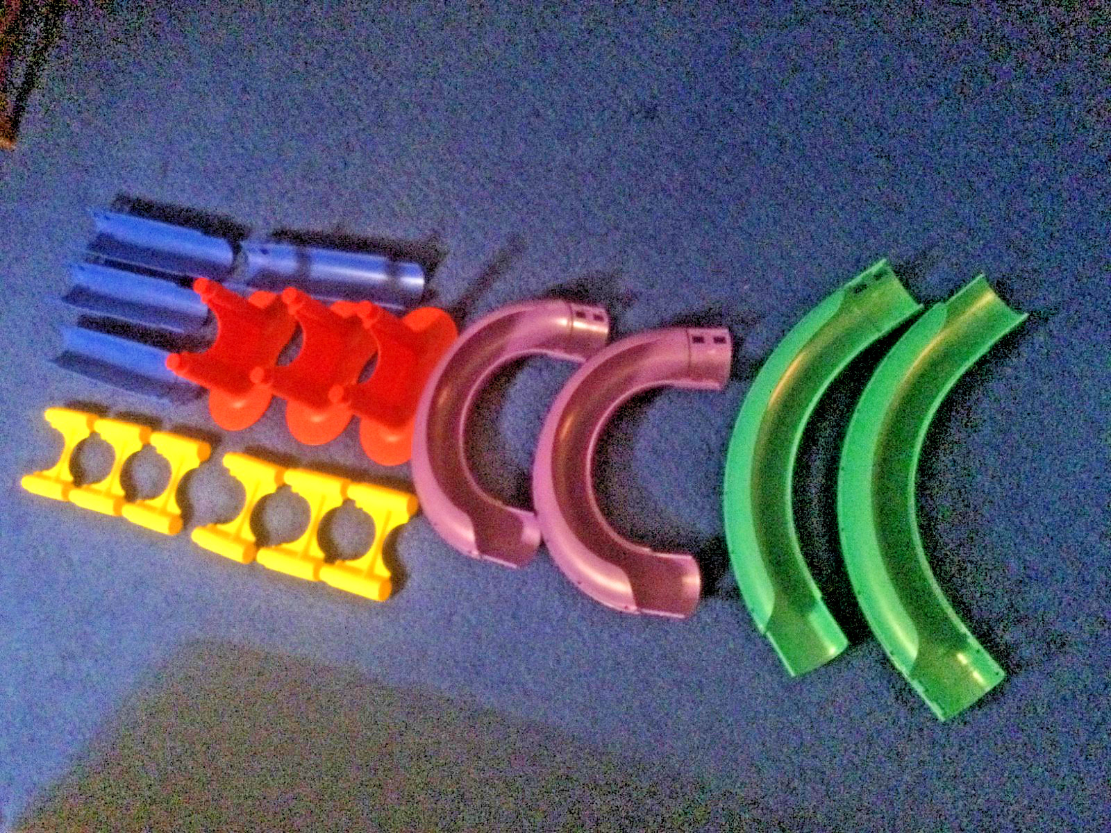Stem Toy/LakeShore Educ.Suspension Marble Run,Ball/Car Track 17Lg.Pcs See video
