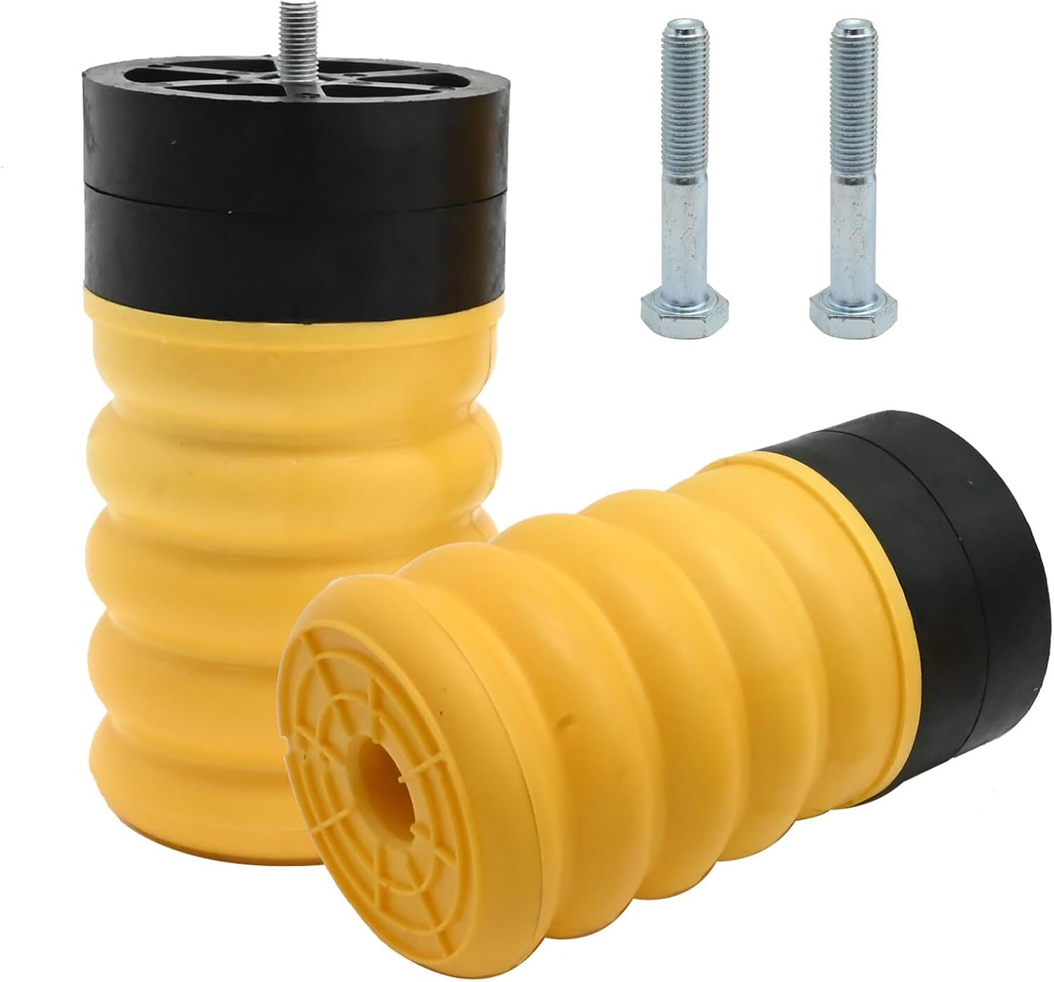 2Pcs Springs Rear Bump Stop Left Springs Rear Bump Stop Right Springs Rear Bump